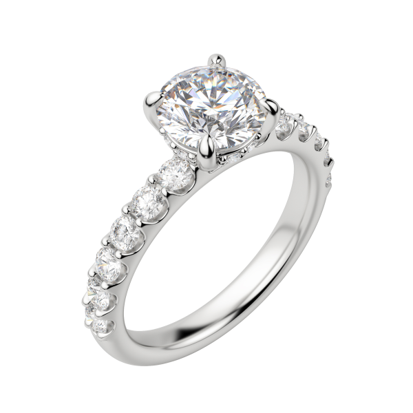 Holm Bold Round Cut Engagement Ring