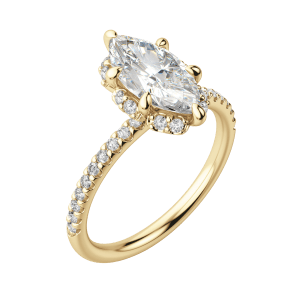 Sora Marquise Cut Engagement Ring, Default, 18K Yellow Gold,\r
