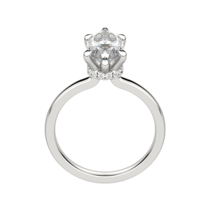 Amla Classic Marquise Cut Engagement Ring, Hover, 18K White Gold, Platinum, 