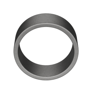 Grey Flat Sanded Wedding Band, Tungsten, Hover
