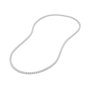 Tennis Necklace, Hover, 14K White Gold, 