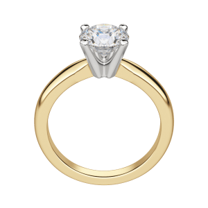 Isle Round Cut Engagement Ring, Hover, 18K Yellow Gold, 