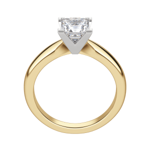 Isle Princess Cut Engagement Ring, Hover, 18K Yellow Gold, 
