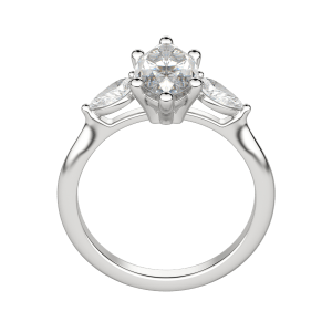 Lily Classic Marquise Cut Engagement Ring, Hover, Platinum, 18K White Gold, 
