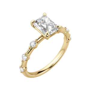 Napa Radiant Cut Engagement Ring, 18K Yellow Gold, Default