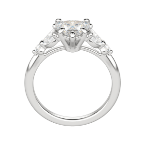 Sera Heart Cut Engagement Ring, Hover, 18K White Gold, Platinum, 