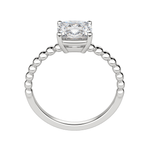 Vera Cushion Cut Engagement Ring, Hover, 18K White Gold, Platinum, 
