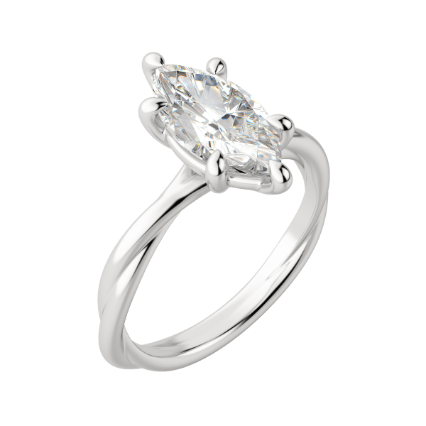 Ayla Marquise Cut Engagement Ring, Default, 18K White Gold, Platinum, 