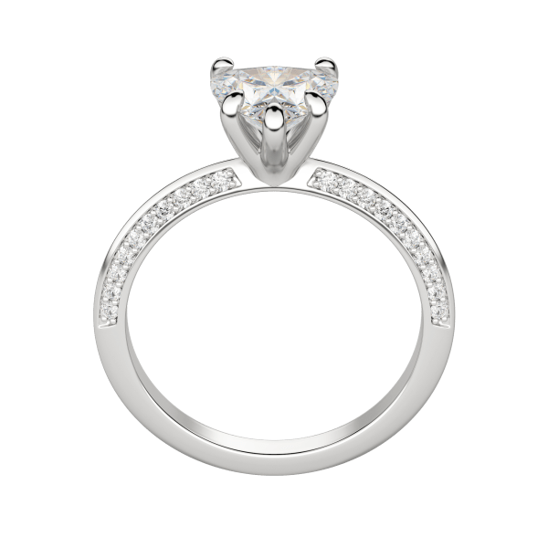 Evia Heart Cut Engagement Ring, Hover, 18K White Gold, Platinum, 