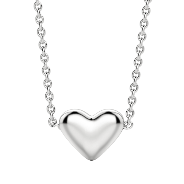 Silver Heart Necklace, Default, 