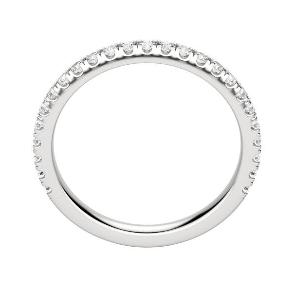 Edgy Accented Wedding Band, Hover, 18K White Gold, Platinum, 