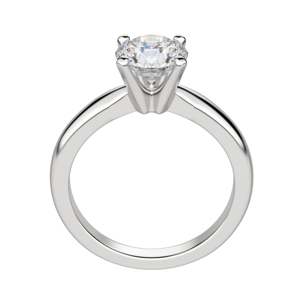 Isle Round Cut Engagement Ring, Hover, Platinum, 18K White Gold, 