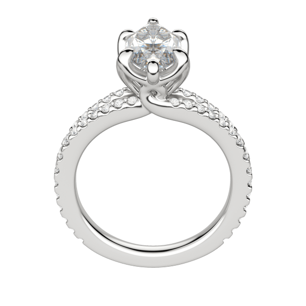 Raia Marquise Cut Engagement Ring, Hover, 18K White Gold, Platinum, 