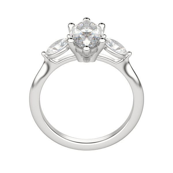 Rhea Classic Marquise Cut Engagement Ring, Hover, 18K White Gold, Platinum, 
