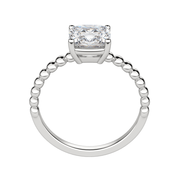 Vera Cushion Cut Engagement Ring, Hover, 18K White Gold, Platinum, 