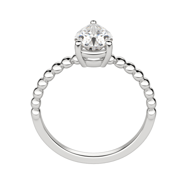Vera Pear Cut Engagement Ring, Hover, 18K White Gold, Platinum, 