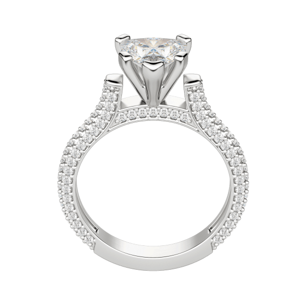 Vita Heart Cut Engagement Ring, Hover, 18K White Gold, Platinum, 