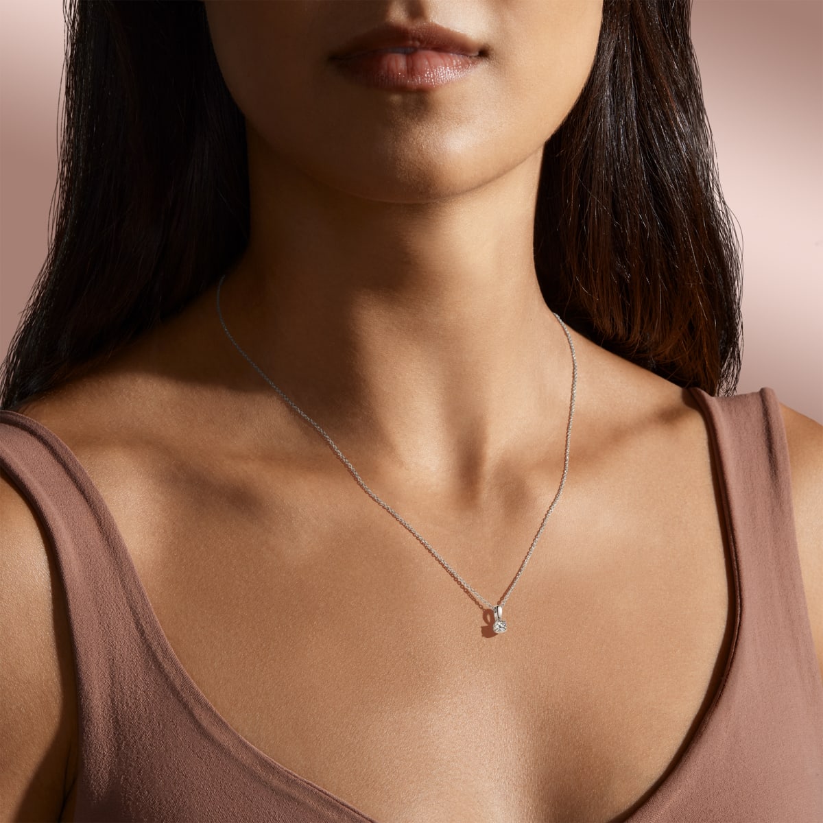 Amazon.com: The Diamond Deal .25ct (1/4Cttw) Carat Asscher Shape Solitaire  Lab-Grown Diamond Solitaire Pendant Necklace For Women Girls infants in 14k  Rose Gold With 18