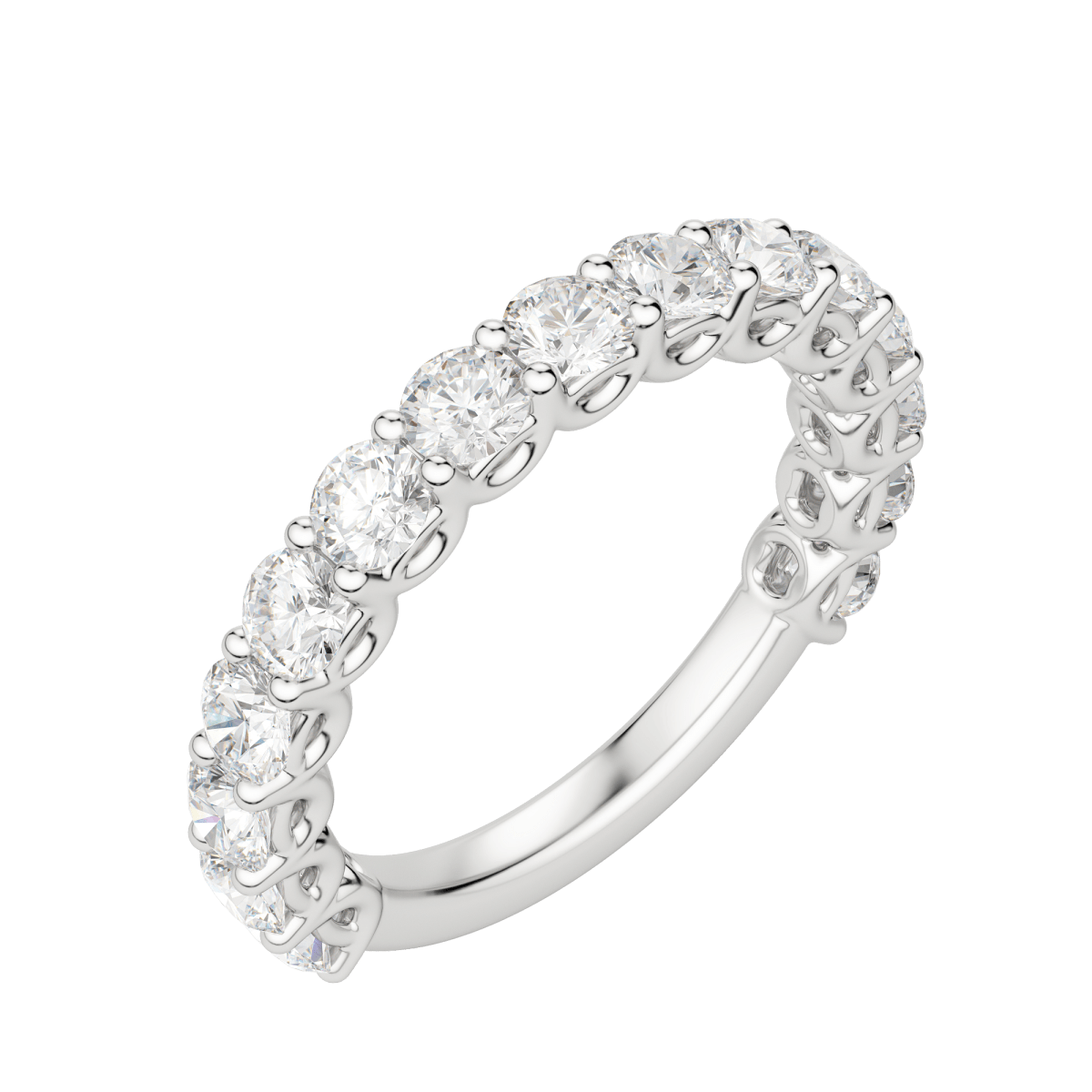 Double Layer Half Eternity Ring – Gemberry