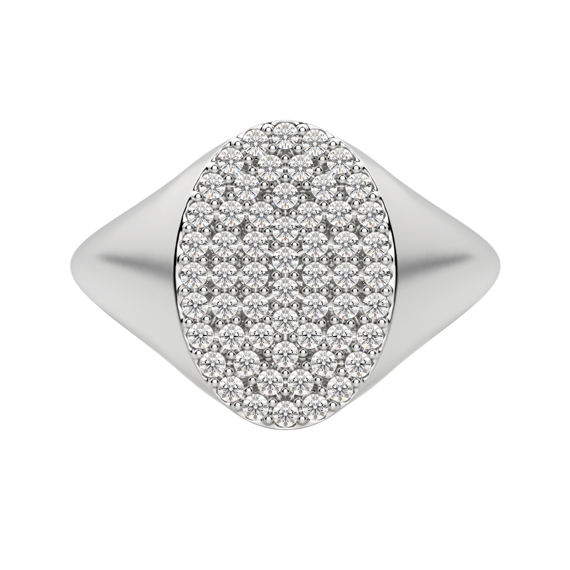 Mama Heart Pave Diamond Signet Ring – RW Fine Jewelry
