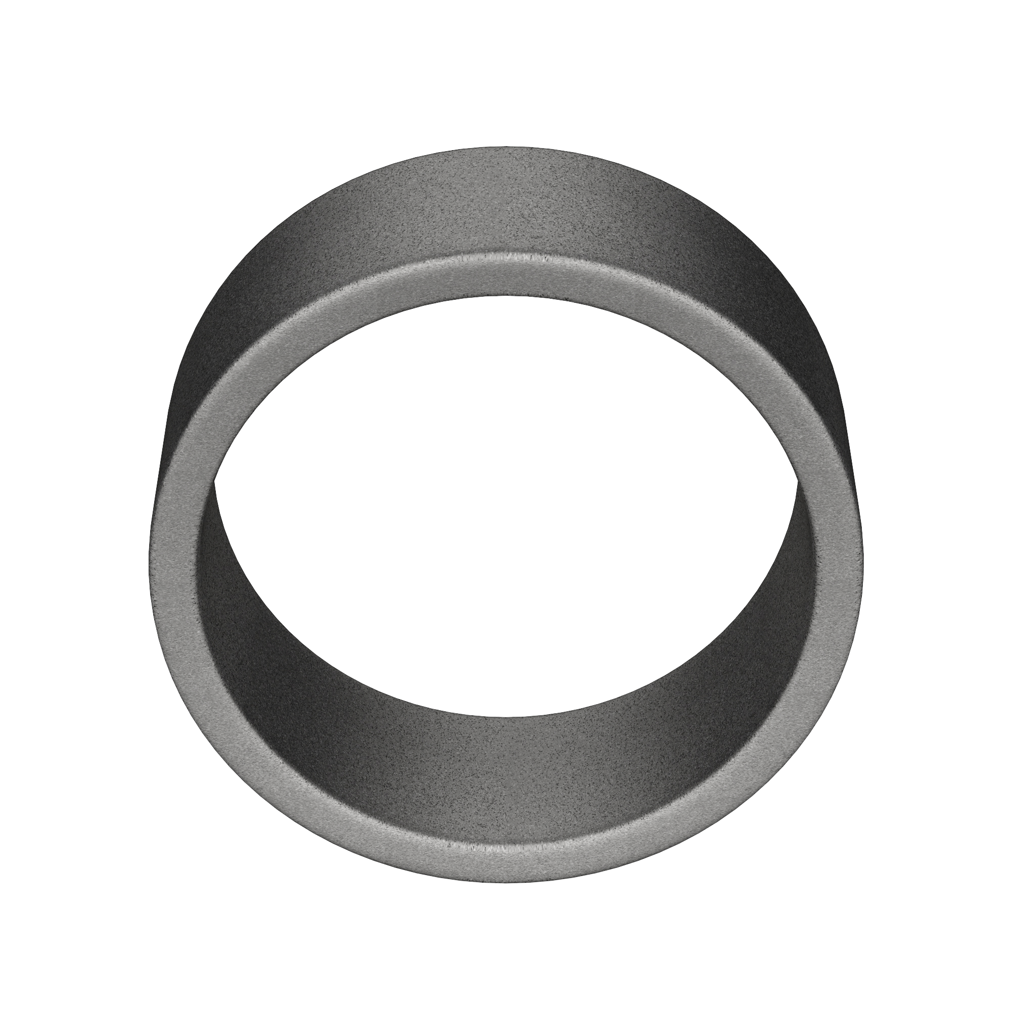 Grey Flat Sanded Wedding Band, Tungsten, Hover