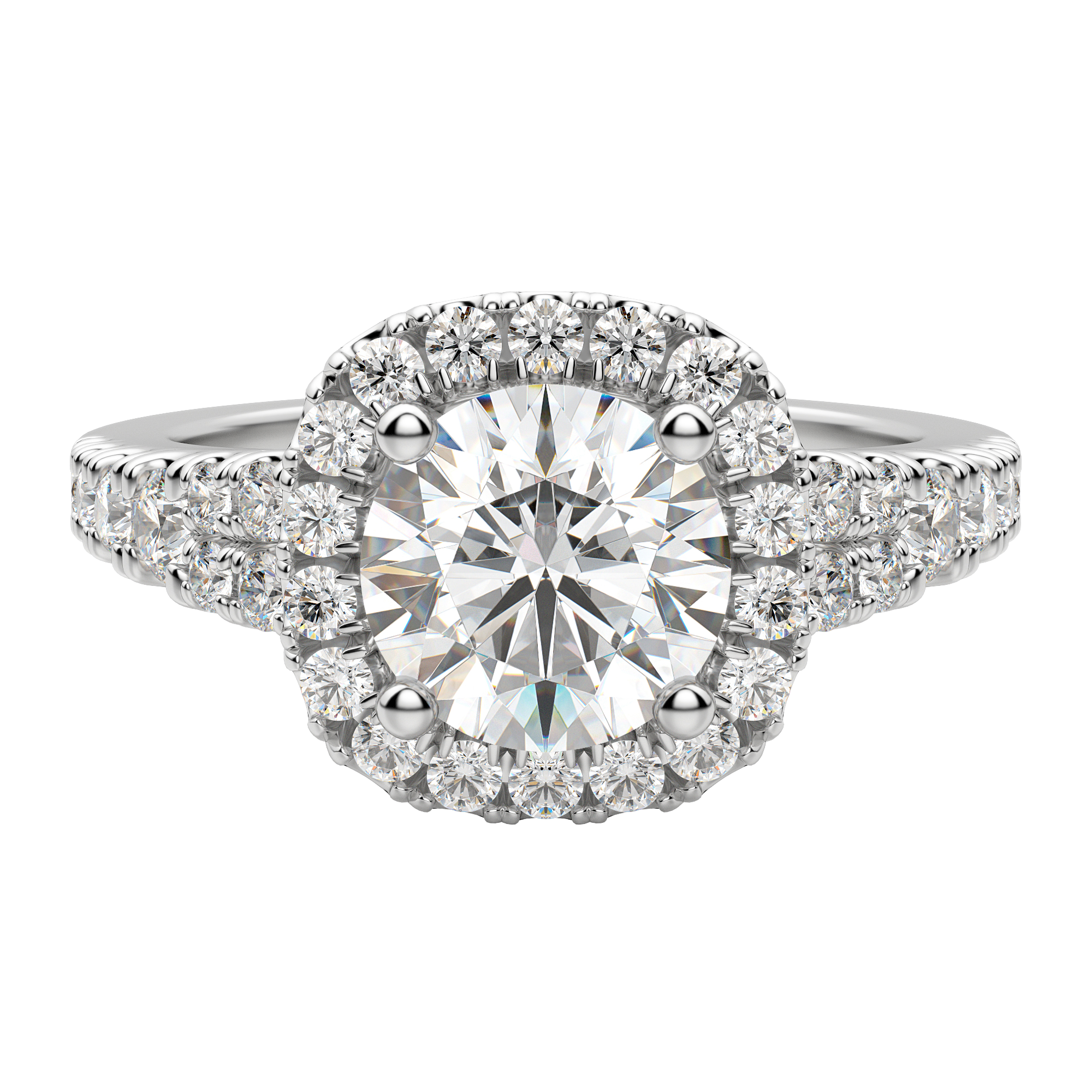 Aura cushion-cut diamond ring