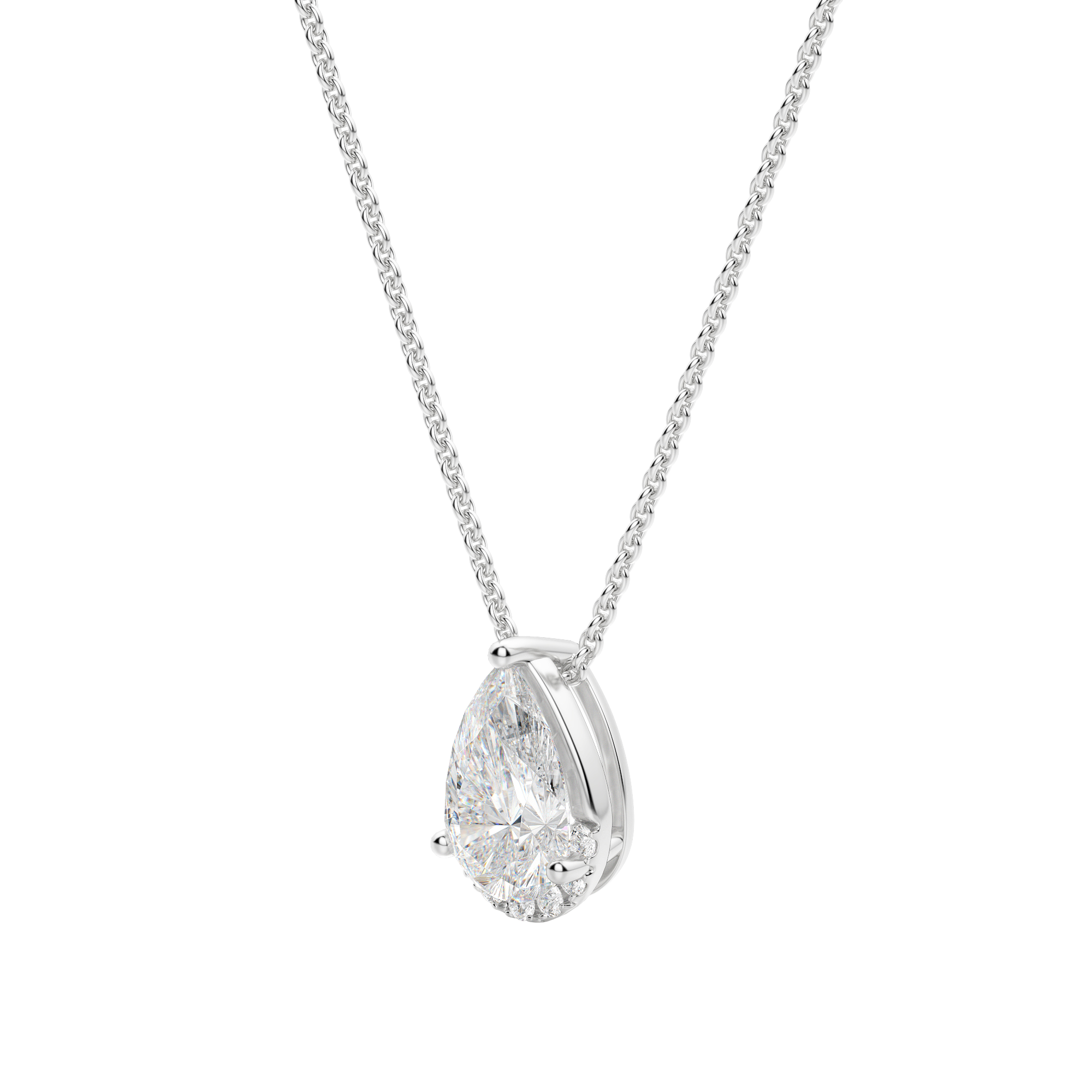 Pear Shape Diamond Mosaic Necklace | Berlinger Jewelry