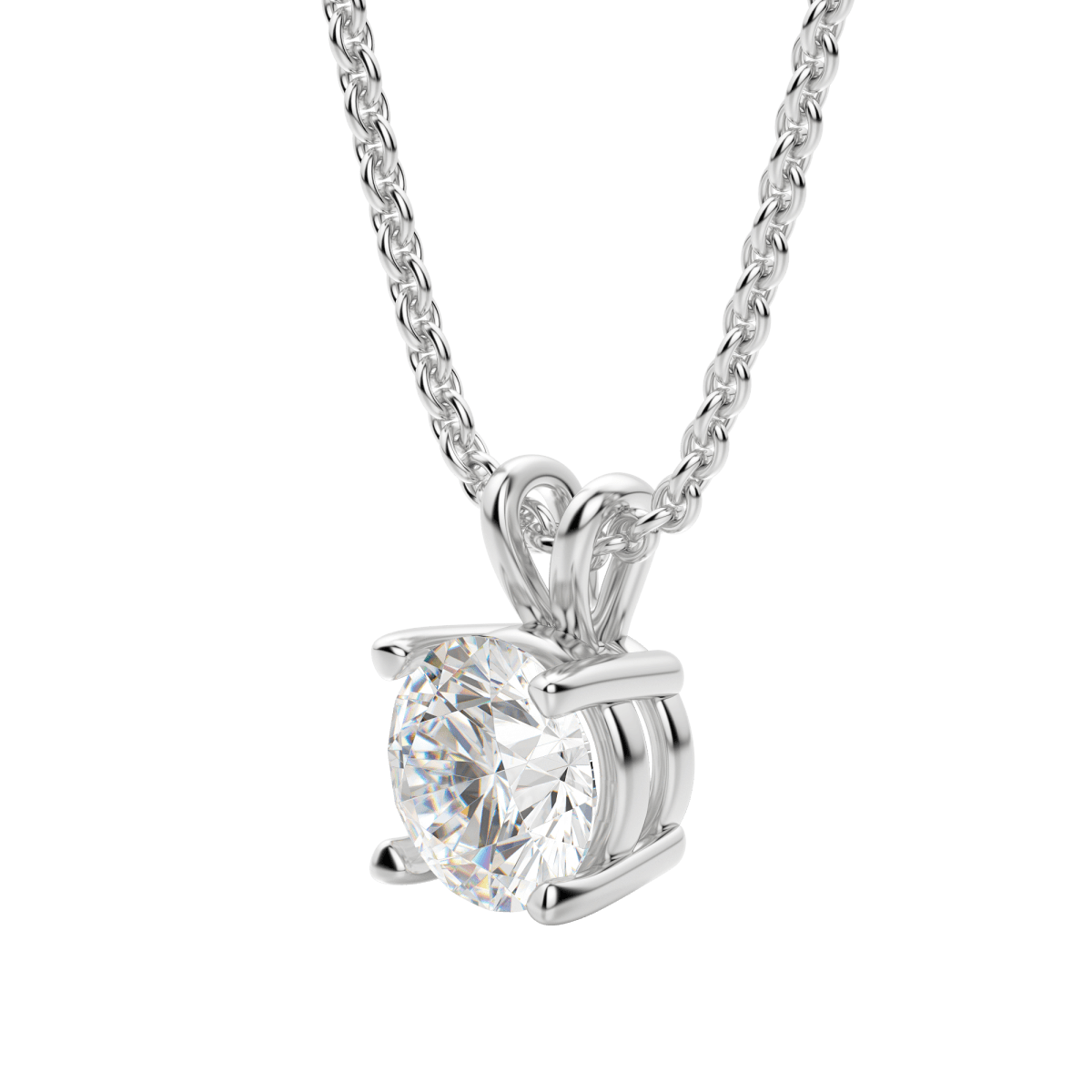 14K White Gold, carat-weight-configurable--1-tcw
