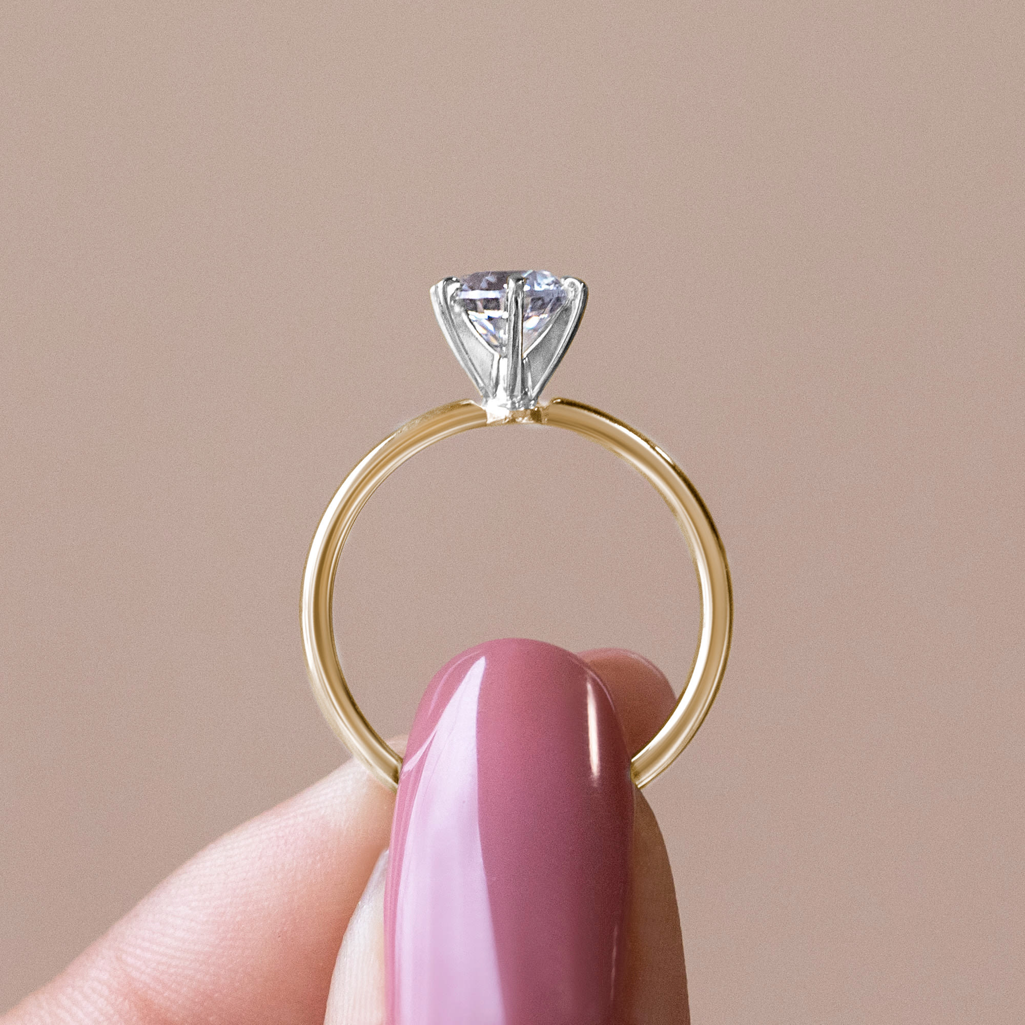 14K White Gold Minimalist Diamond Ring – LTB JEWELRY