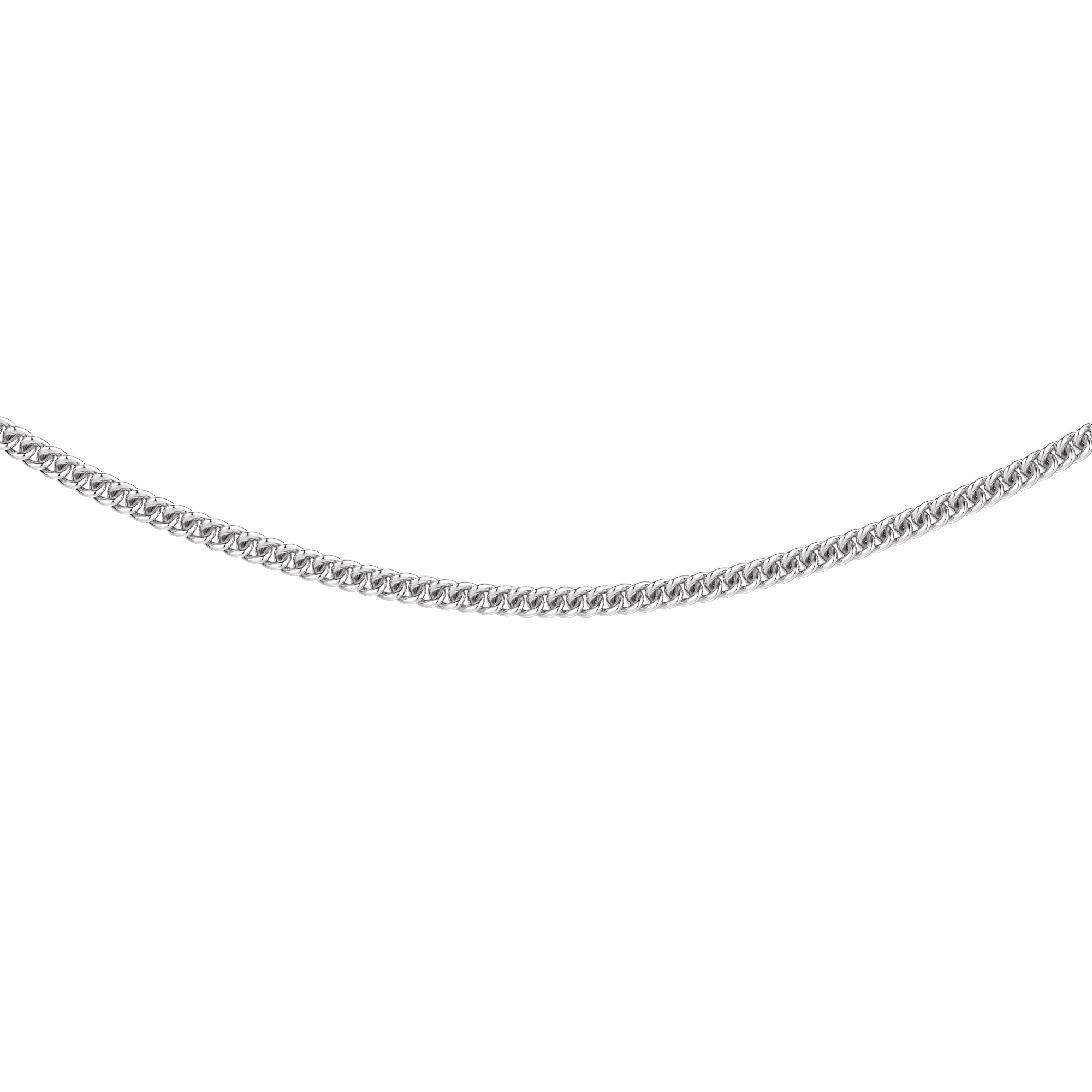 Bold Curb Chain, 14k Gold, Default, 14k White Gold