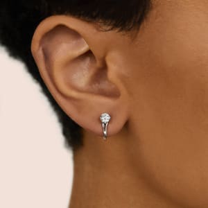 IORMAN Large Hoop Earrings Hypoallergenic Earrings for Women Girls 1.18/1.57/1.96/2.36/2.75/3.14/3.54/3.93 Pierced Big Hoop Rhinestone Fully-Jewelled Earrings 