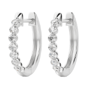 Lab Grown Diamond Hoop Earrings | 12FIFTEEN Diamonds